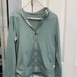Vuori Green Zip-Up Hoodie